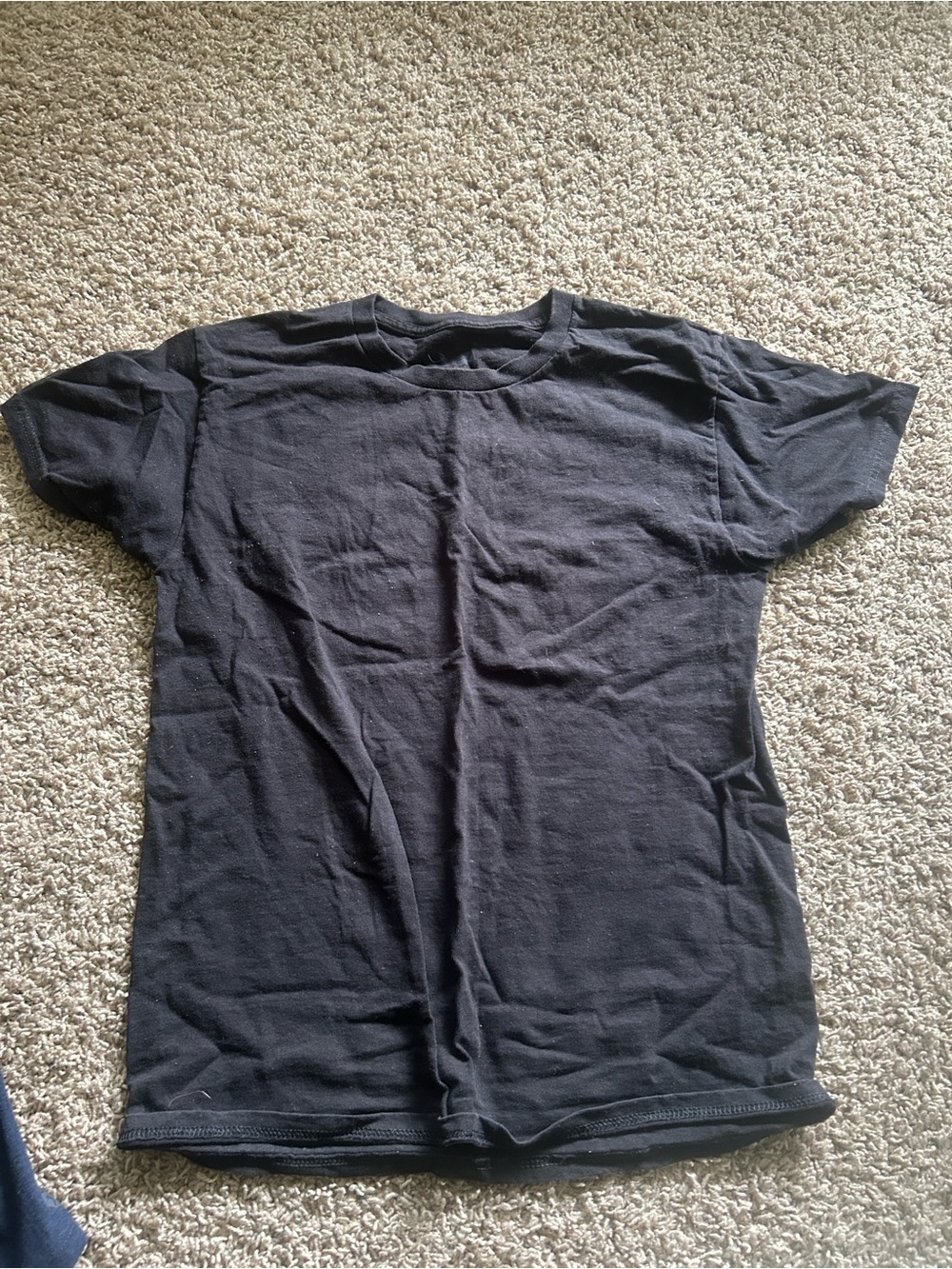 Classic Black Crewneck Men's T-Shirt
